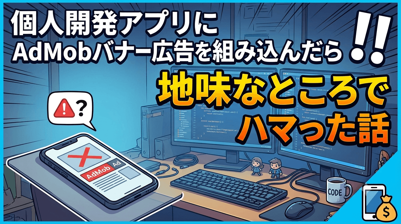 個人開発アプリにAdMobバナー広告を組み込んだら、地味なところでハマった話